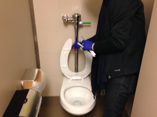 Sampling toilet